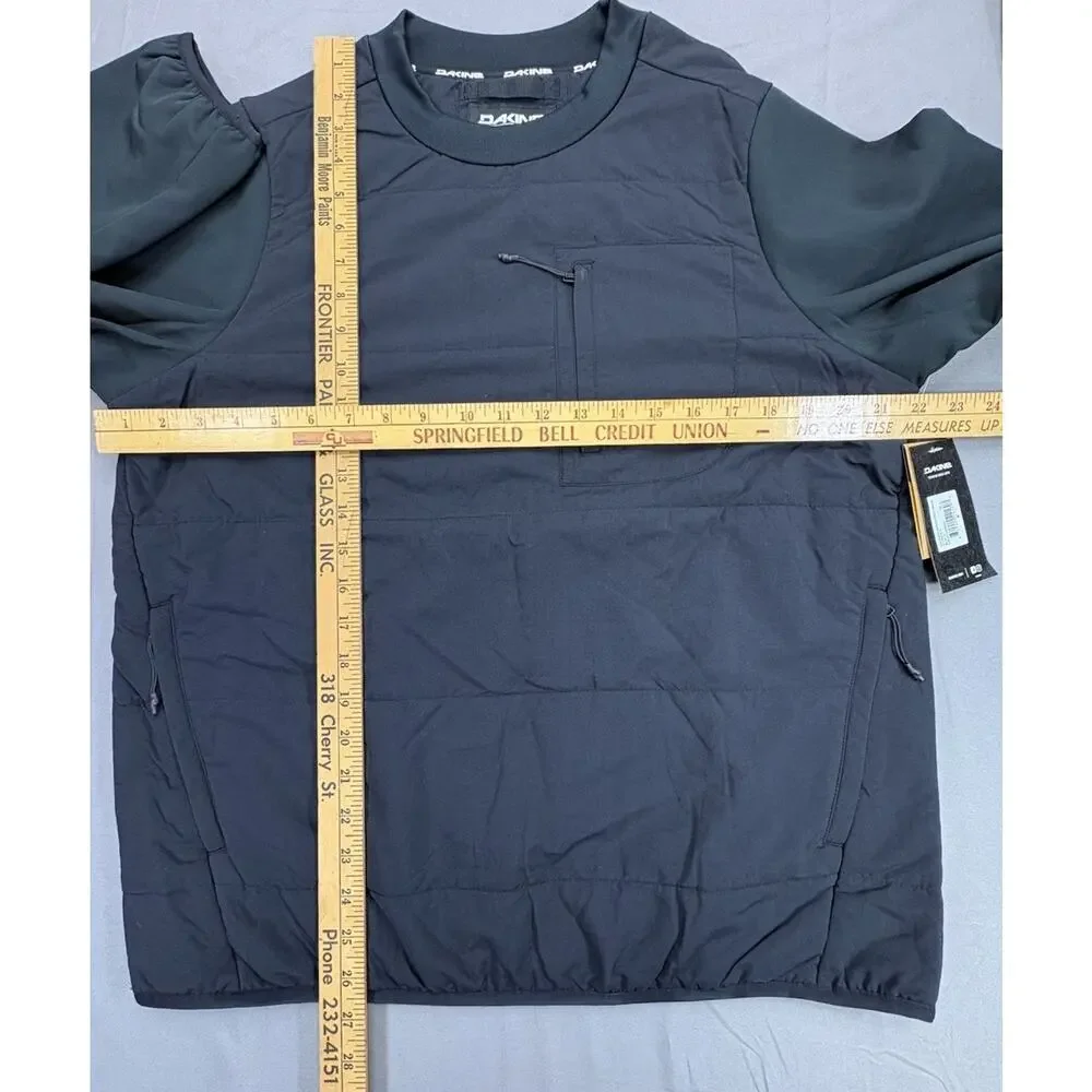 NWT Dakine Cruiser Insulated Crew Pullover Shirt Jacket Unisex Size Small Black